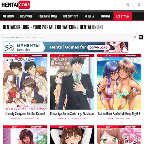 HentaiCore.org screenshot
