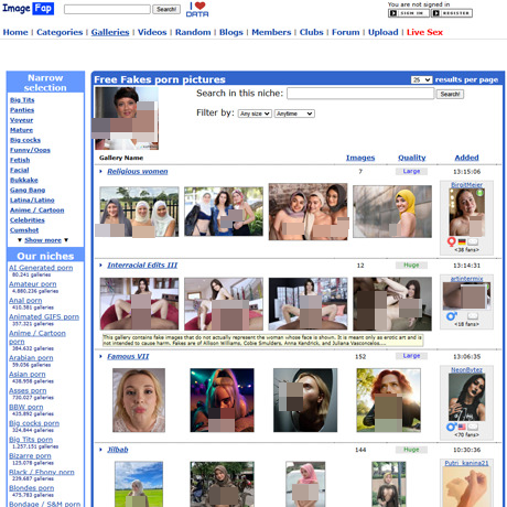 ImageFap AI Fakes – Explore AI Fantasy Porn Galleries | Deepfake Sites