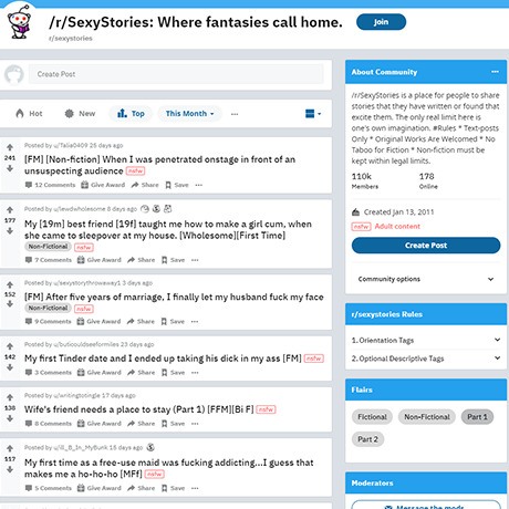 Sexy Stories – Erotic Fiction and Real Sex Stories on Reddit