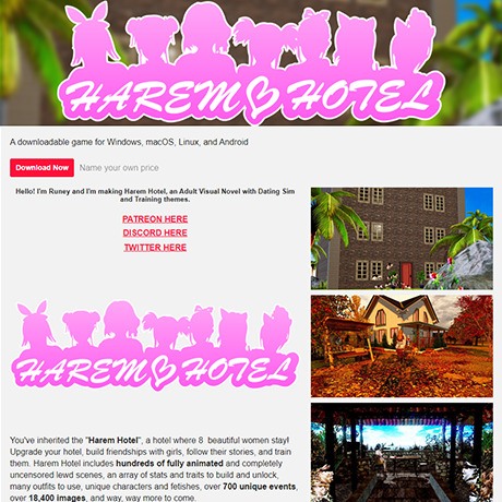 Harem Hotel – A Fetish-Filled Visual Novel with Endless Kinks