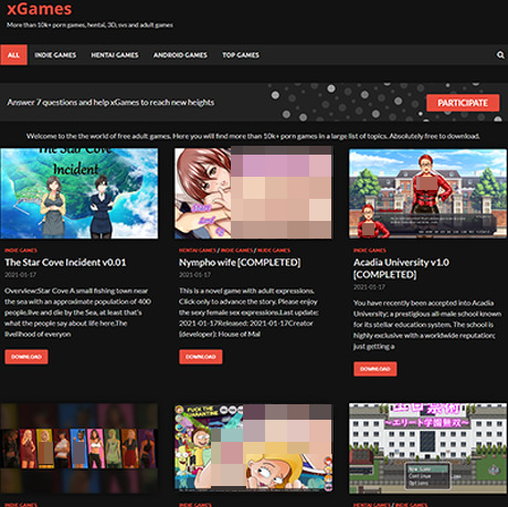 XGames – Free Adult Games Archive with Thousands of Titles