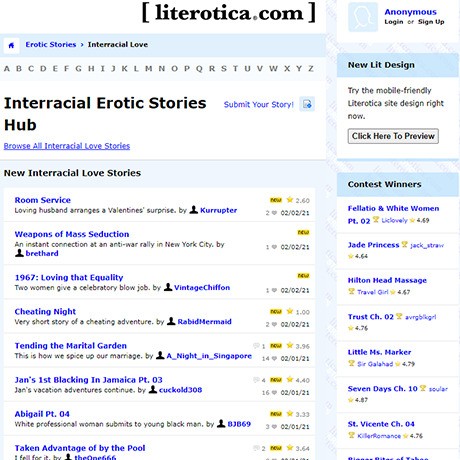 Literotica Interracial Sex Stories – A Vast Collection of Interracial Erotica