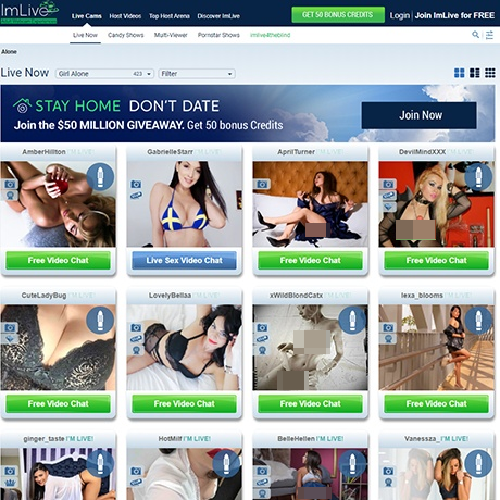 ImLive – Live Cam Site with Thousands of Models and Free Previews