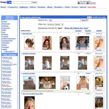 ImageFap POV – Thousands of POV Image Galleries to Explore