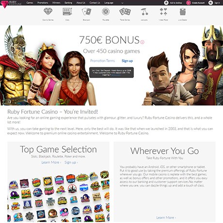 Ruby Fortune Casino – Trusted Online Casino with Generous Bonuses