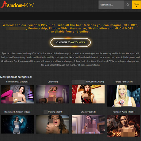 Femdom POV – Premium Femdom POV Videos and Fetish Tube Sites