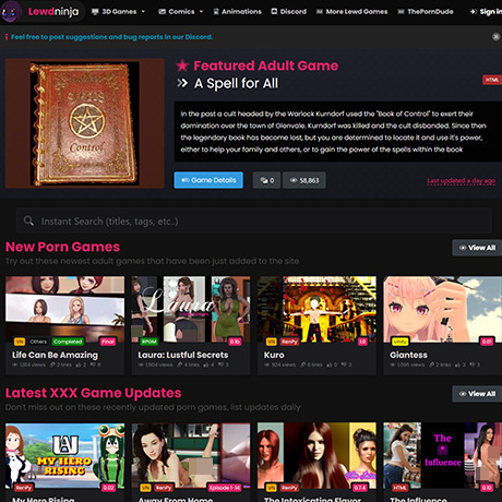 LewdNinja – Thousands of Free Animated Porn Games & Rule34 Content