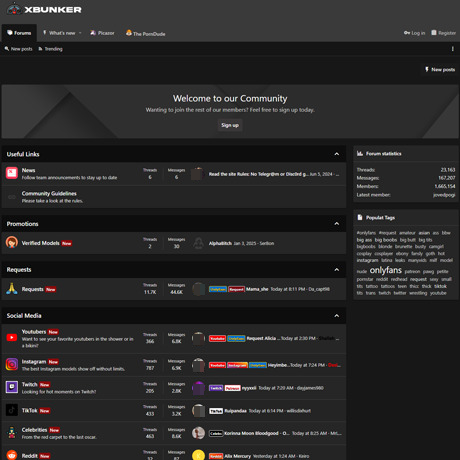 xBunker – Social Media Adult Content Forum with Active Community