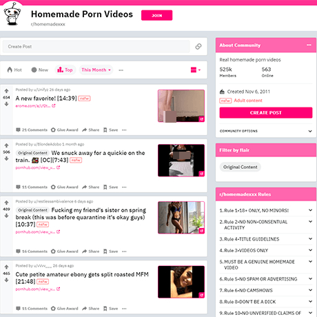 HomeMadeXXX – Authentic Homemade Amateur Porn Community
