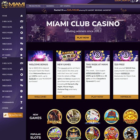 Miami Club Casino – Online Casino with Sizable Bonuses & Crypto