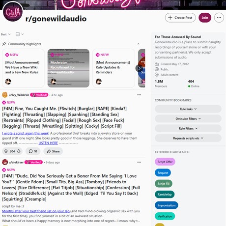 GoneWildAudio – Reddit’s Hottest Audio Erotica Community