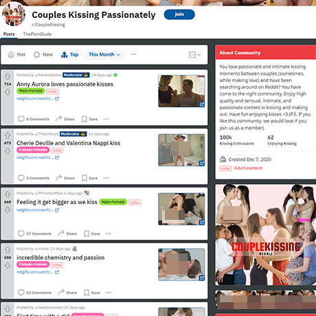 Couple Kissing – A Growing NSFW Subreddit for Kissing Lovers | Reddit Community