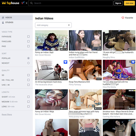 FapHouse Indian – Premium Indian Porn Videos and Similar Sites