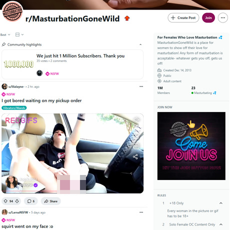 Reddit Masturbation Gone Wild screenshot