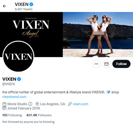 Vixen – Official Twitter Page with Trailers and Photos