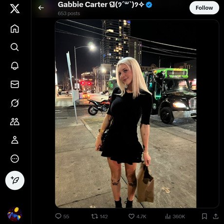 Gabbie Carter – Official Twitter Account & Adult Content