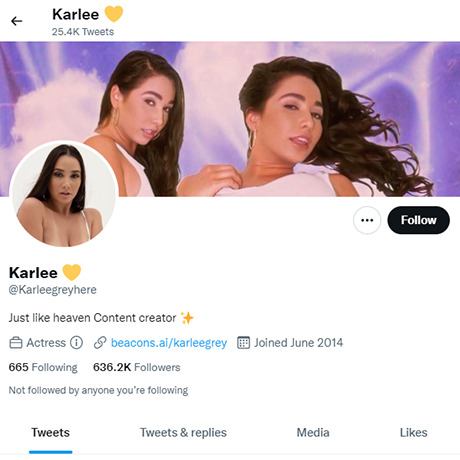 Karlee Grey – Twitter Porn Star Account & More