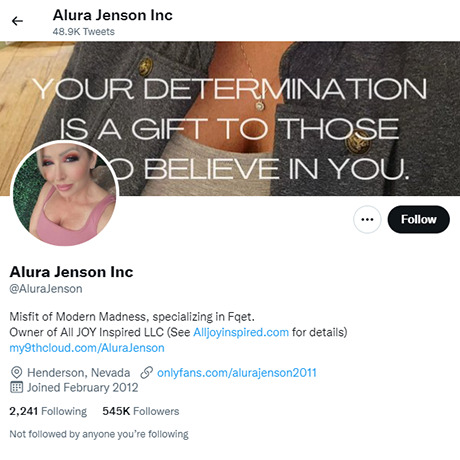 Alura Jenson – Italian MILF & Bodybuilder on Twitter