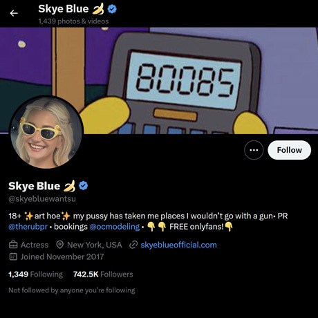 Skye Blue Twitter Account Review – Exclusive Content & Photos