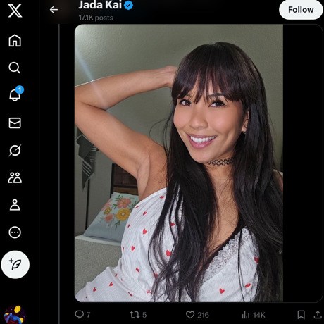 Jada Kai – Official Twitter with Exclusive Adult Content